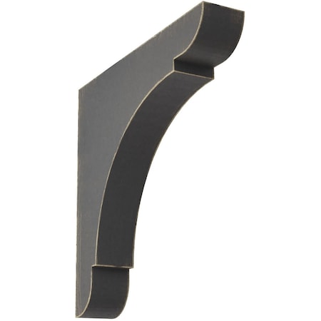 Ekena Millwork 1 3/4"W x 10"D x 10"H Large Olympic Wood Vintage Decor Bracket, Black BKTWD01X10X10OLBL